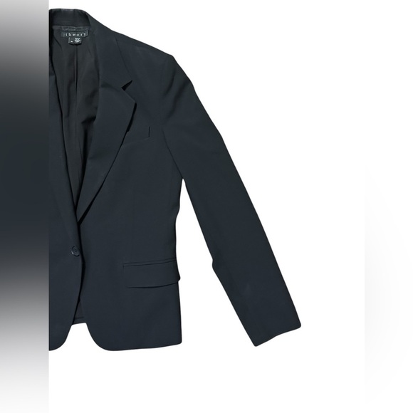 Theory Slim-Fit One-Button Blazer Size 10 - Picture 4 of 7